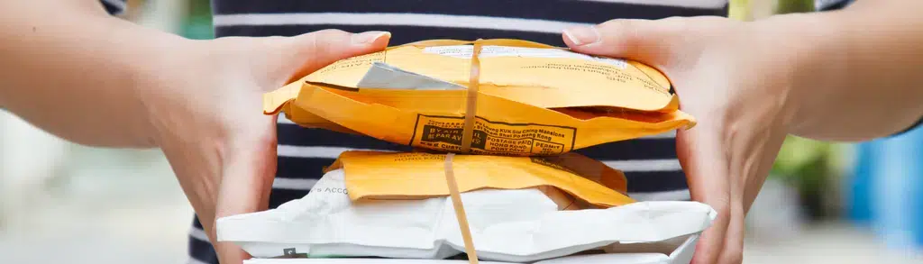 The Millennium Group Delivery - person delivering shipping envelopes