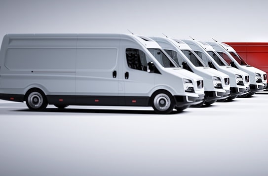 Fleet of delivery vehicles